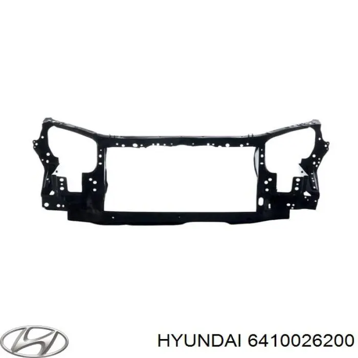 Суппорт радиатора нижний (монтажная панель крепления фар) на Hyundai Santa Fe I 