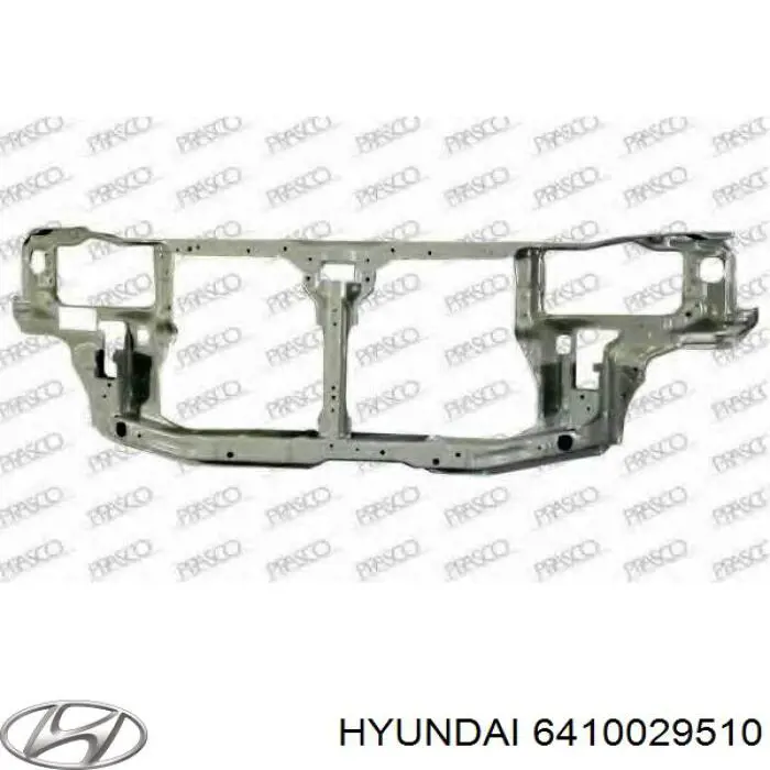 Суппорт радиатора в сборе (монтажная панель крепления фар) на Hyundai Lantra II 