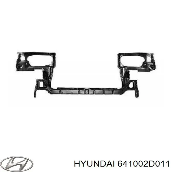 Суппорт радиатора нижний (монтажная панель крепления фар) на Hyundai Elantra XD