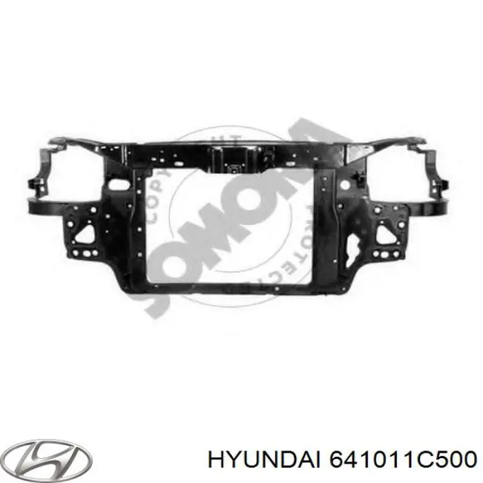 641011C500 Hyundai/Kia суппорт радиатора в сборе (монтажная панель крепления фар)