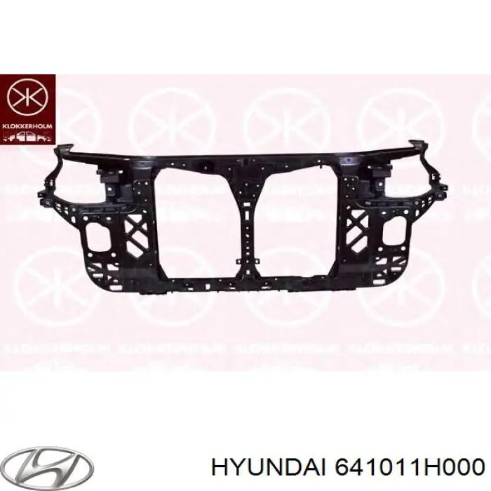 641011H000 Hyundai/Kia суппорт радиатора в сборе (монтажная панель крепления фар)