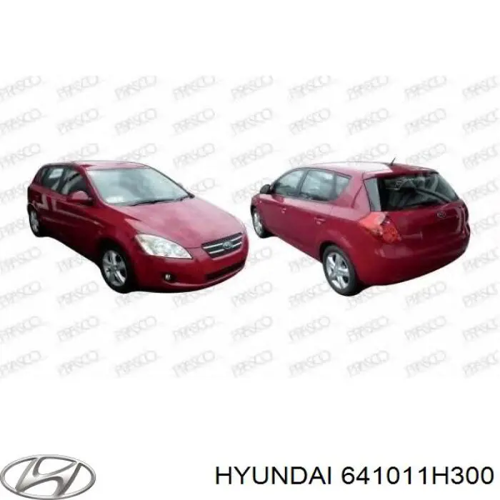 Панель передняя Hyundai/Kia 641011H300 цена, от 363.46 USD
