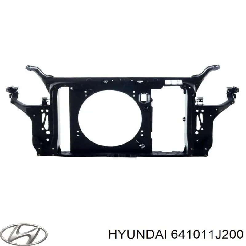 641011J200 Hyundai/Kia suporte do radiador montado (painel de montagem de fixação das luzes)