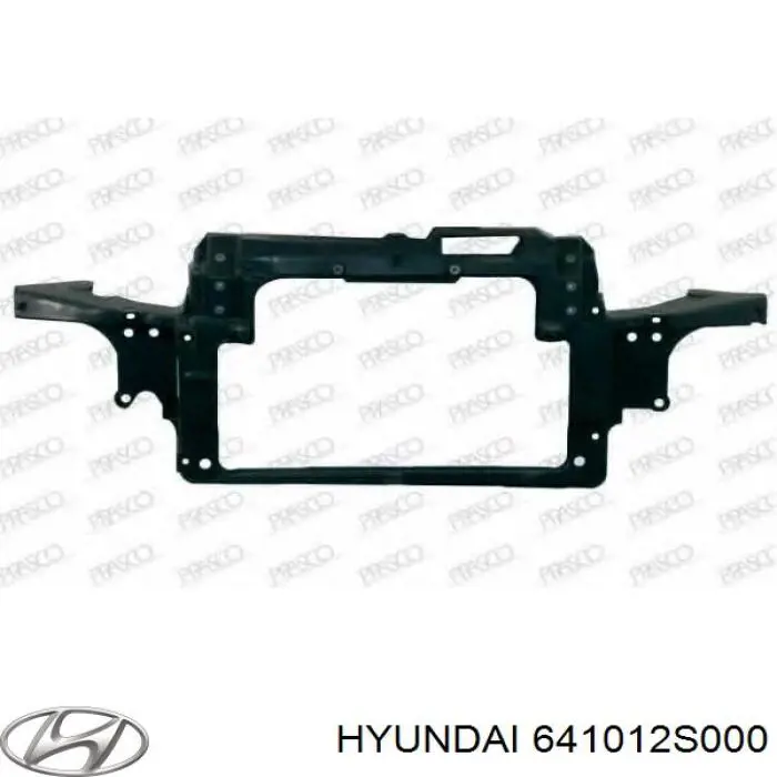 641012S000 Hyundai/Kia суппорт радиатора в сборе (монтажная панель крепления фар)