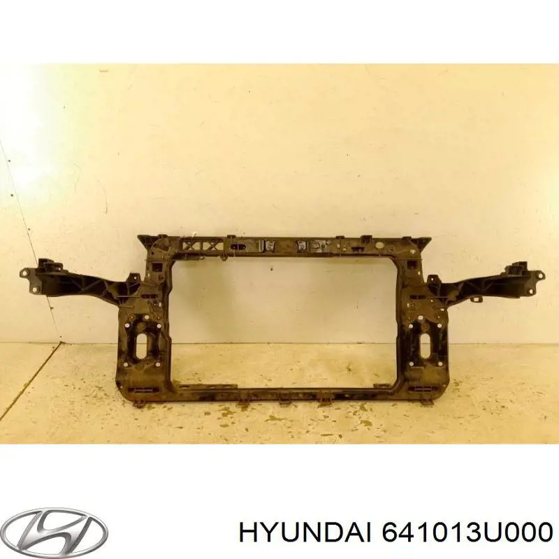 Суппорт радиатора в сборе (монтажная панель крепления фар) Hyundai/Kia 641013U000