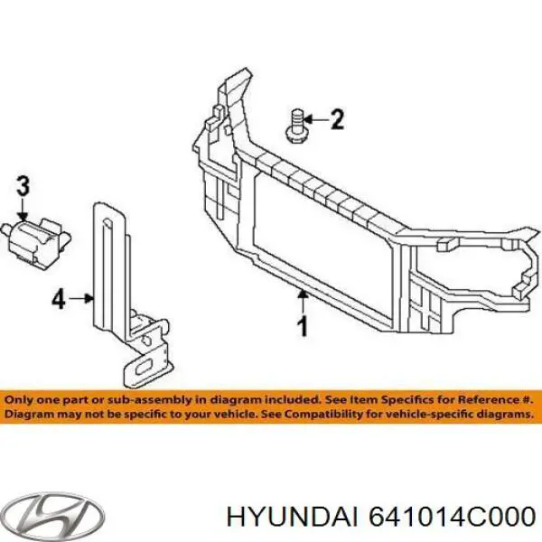 641014C000 Hyundai/Kia Телевизор