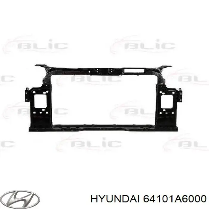 64101A6000 Hyundai/Kia суппорт радиатора в сборе (монтажная панель крепления фар)