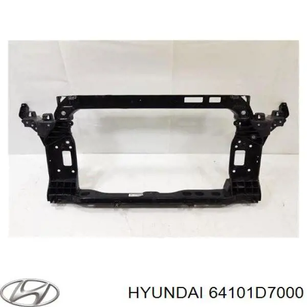 64101D7000 Hyundai/Kia suporte do radiador montado (painel de montagem de fixação das luzes)