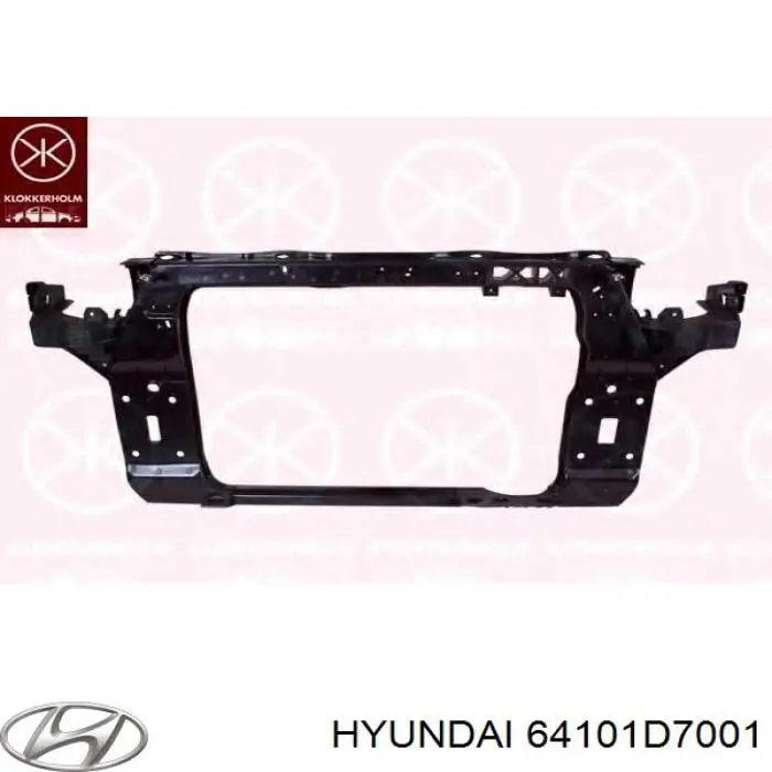 64101D7001 Hyundai/Kia suporte do radiador montado (painel de montagem de fixação das luzes)