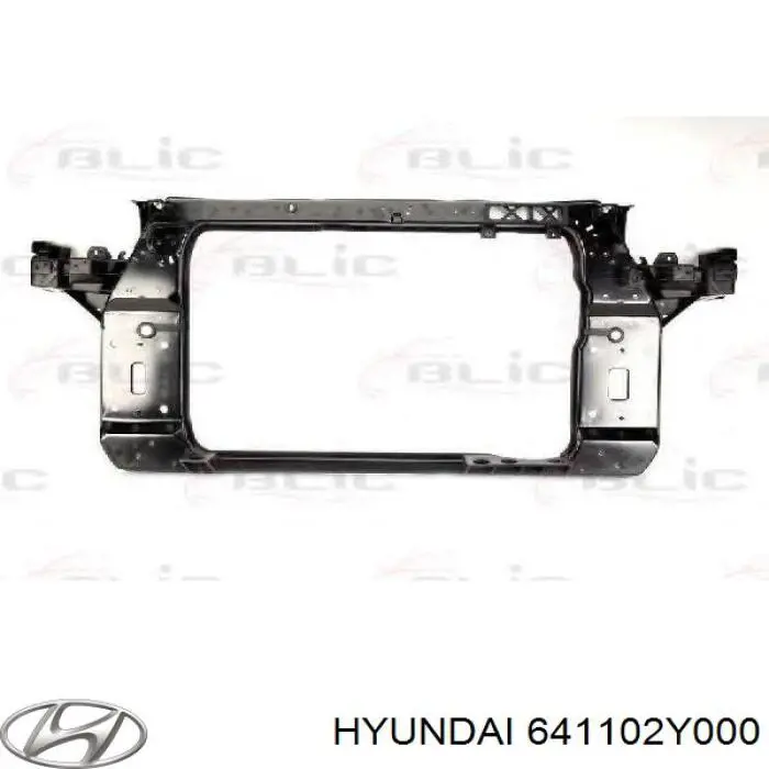 641102Y000 Hyundai/Kia suporte do radiador montado (painel de montagem de fixação das luzes)