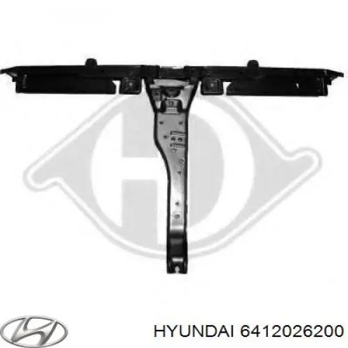 Суппорт радиатора верхний (монтажная панель крепления фар) на Hyundai Santa Fe I 