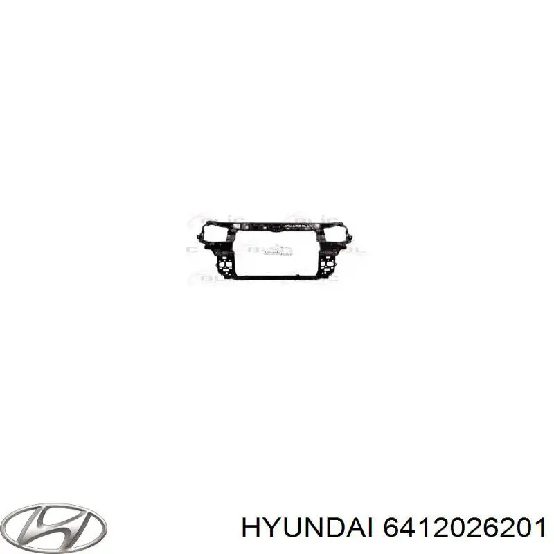 Верхняя рамка радиатора 6412026201 Hyundai/Kia