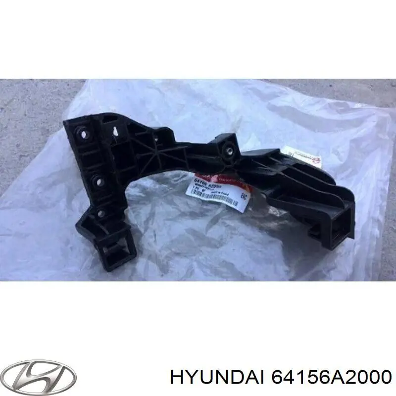 64156A2000 Hyundai/Kia suporte esquerdo do radiador (painel de montagem de fixação das luzes)