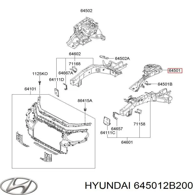  645012B200 Hyundai/Kia