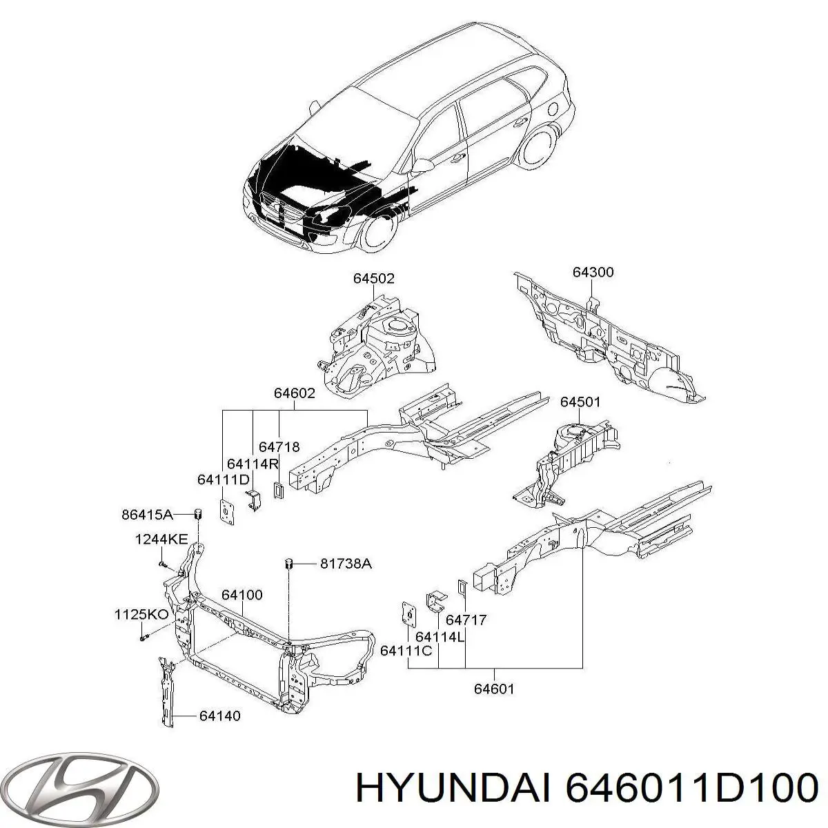 646011D100 Hyundai/Kia 