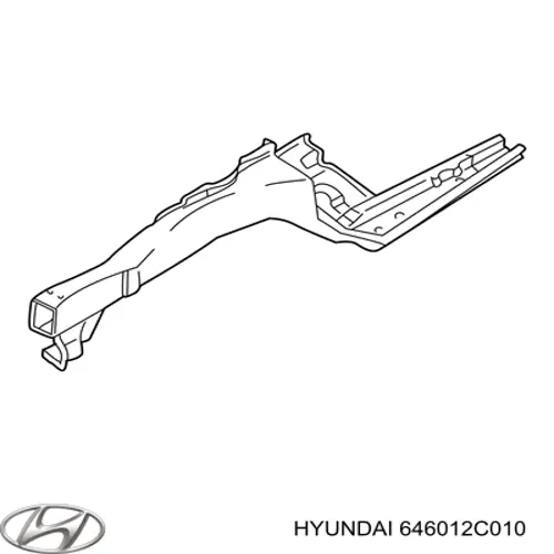Левый передний лонжерон Hyundai/Kia 646012C010 цена, от 107.22 USD