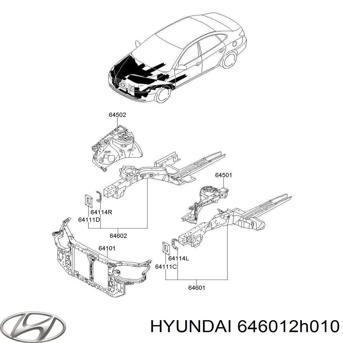  646012H010 Hyundai/Kia