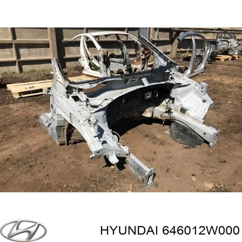 Лонжерон левый 646012W000 Hyundai/Kia
