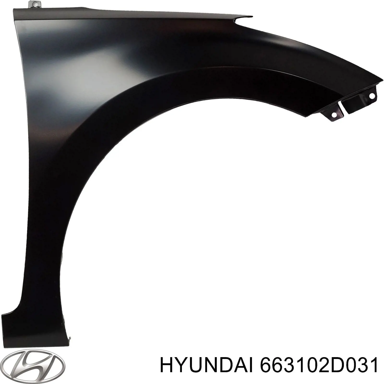 663102D031 Hyundai/Kia крыло переднее левое