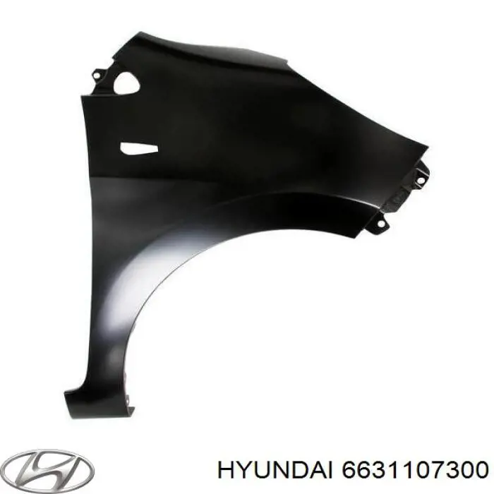 Крыло переднее левое 6631107300 Hyundai/Kia
