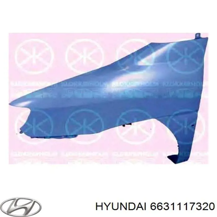 Купить 6631117320 Hyundai/Kia Крыло переднее левое