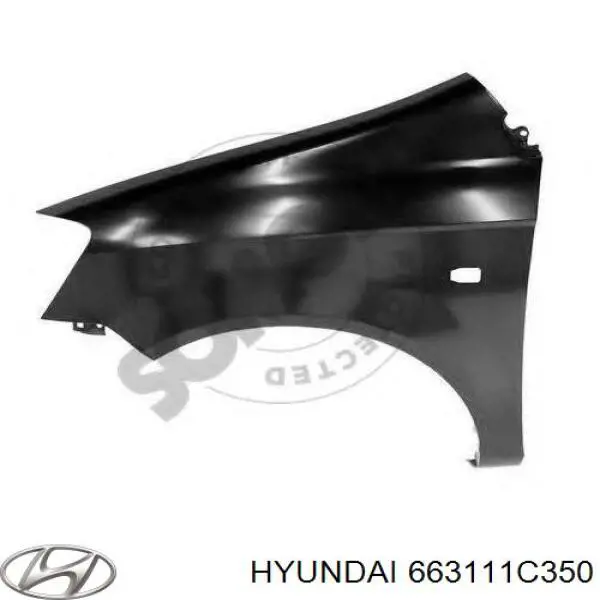663111C350 Hyundai/Kia крыло переднее левое