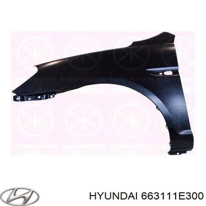 663111E300 Hyundai/Kia крыло переднее левое