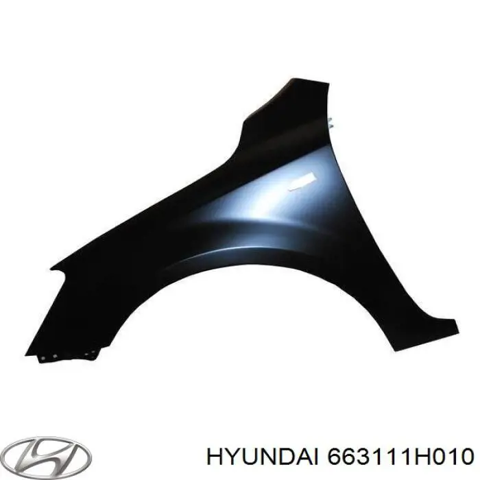 Крыло переднее левое Hyundai/Kia 663111H010