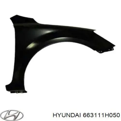 Крило переднє ліве 663111H050 Hyundai/Kia