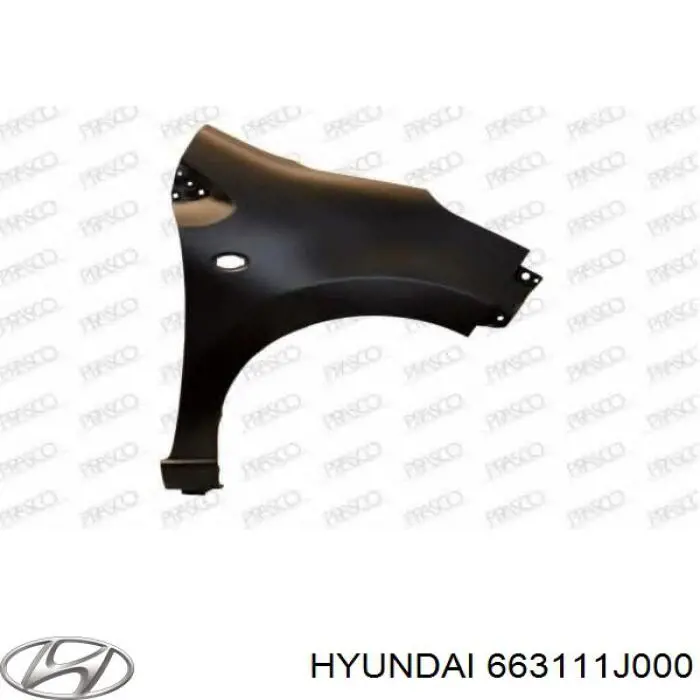 Купить 663111J000 Hyundai/Kia Крыло переднее левое