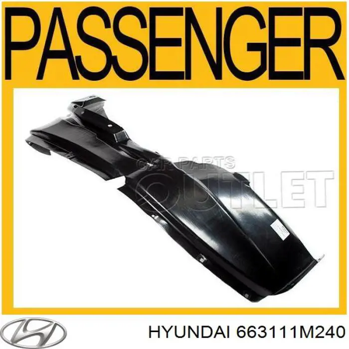 Крыло переднее левое 663111M240 Hyundai/Kia
