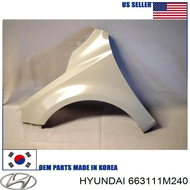 Крыло переднее левое Hyundai/Kia 663111M240 цена, от 162.07 USD