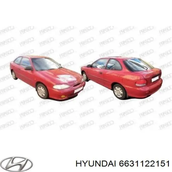 Купить 6631122151 Hyundai/Kia Крыло переднее левое