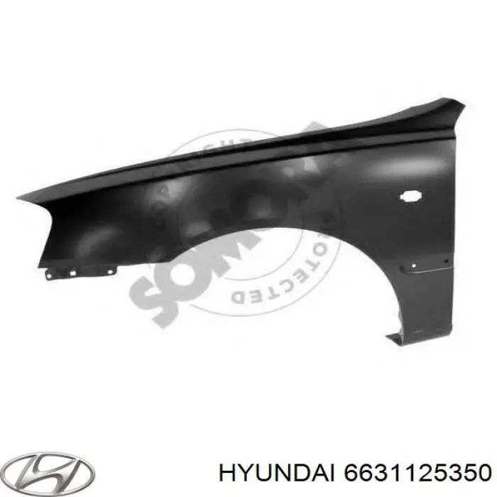 6631125350 Hyundai/Kia pára-lama dianteiro esquerdo