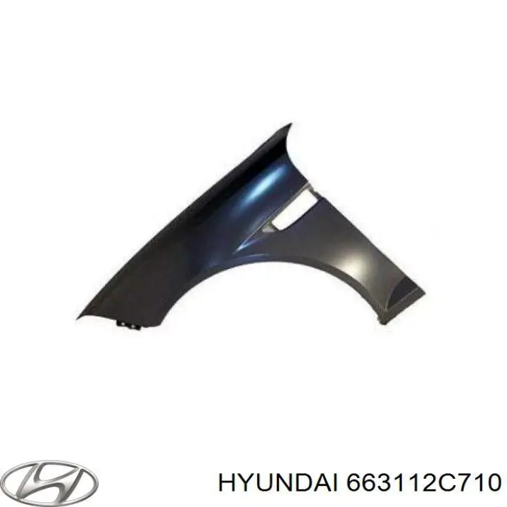 Крыло переднее левое на Hyundai Coupe GK