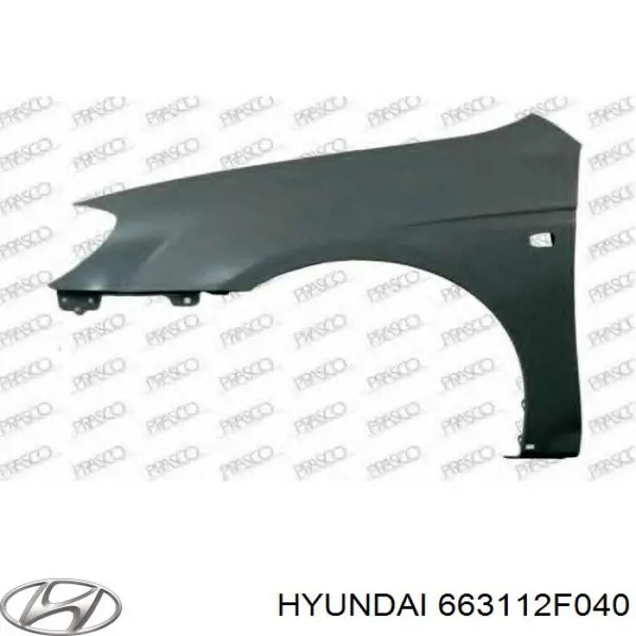 Купить 663112F040 Hyundai/Kia Крыло переднее левое