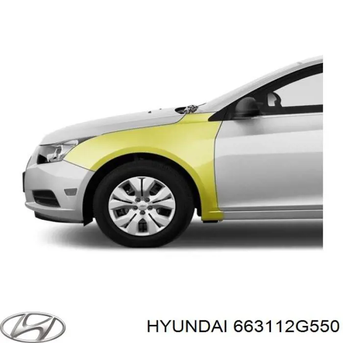 663112G550 Hyundai/Kia pára-lama dianteiro esquerdo