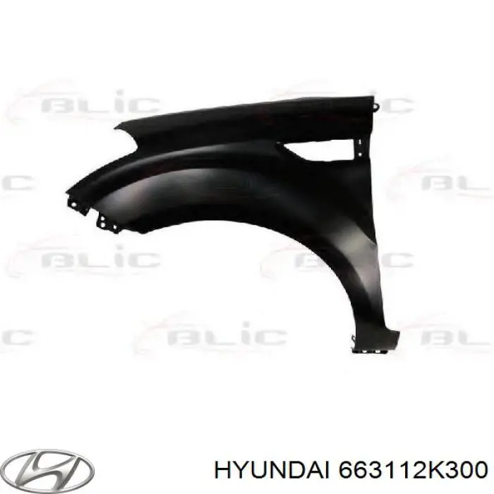 Крыло переднее левое 663112K300 Hyundai/Kia