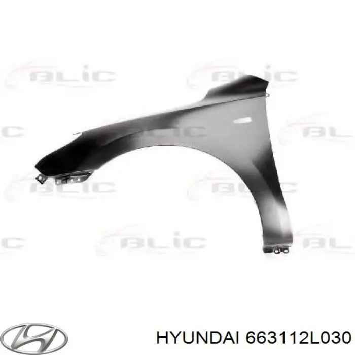 Купить 663112L030 Hyundai/Kia Крыло переднее левое