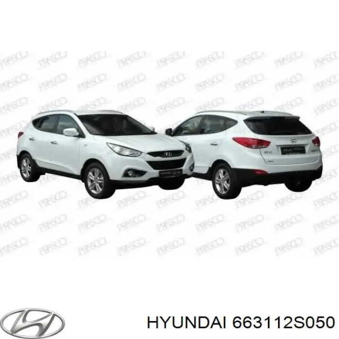 Крыло переднее левое HYUNDAI 663112S050