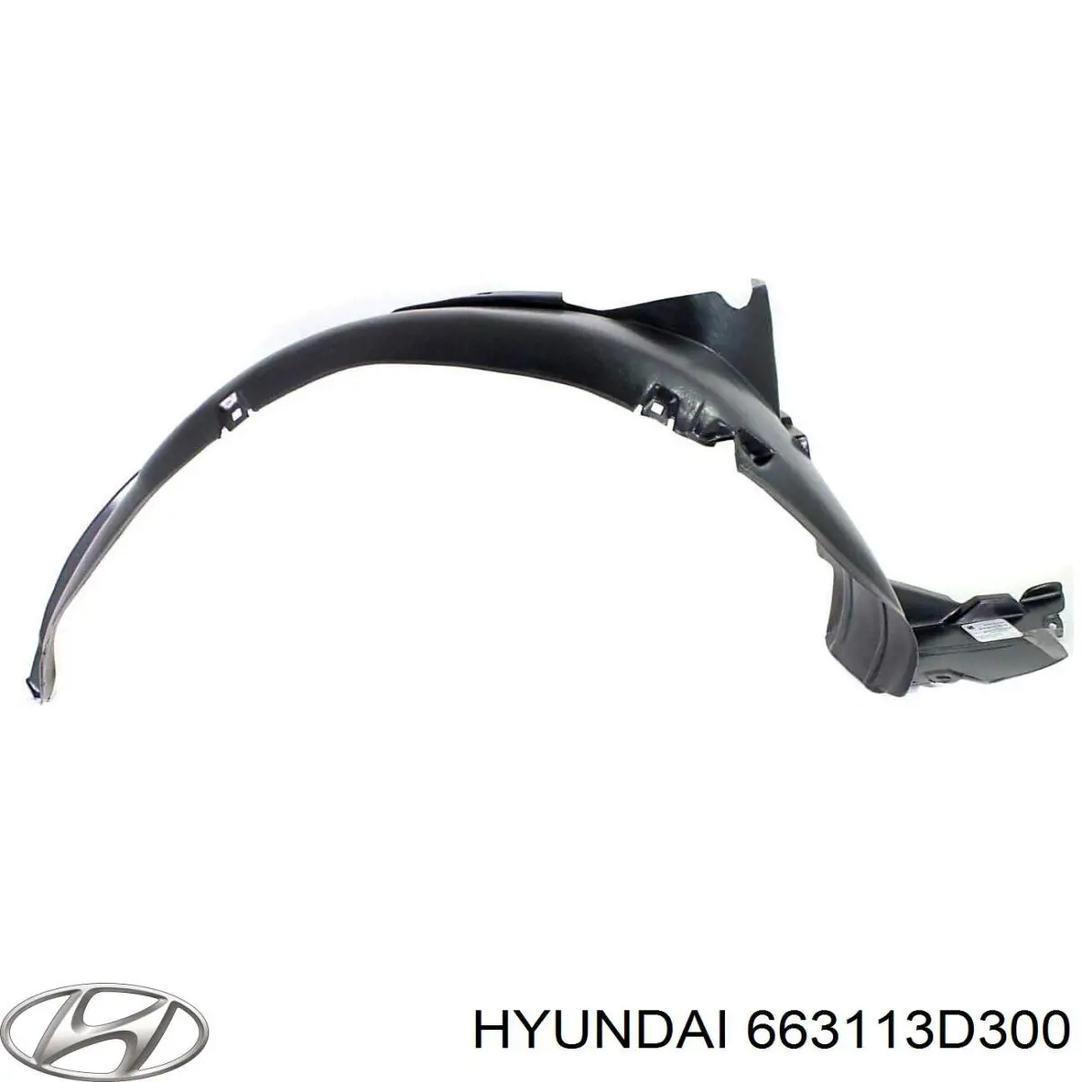 Крыло переднее левое Hyundai/Kia 663113D300 цена, от 301.16 USD
