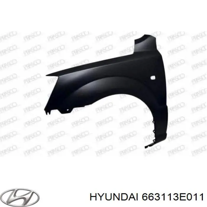 663113E011 Hyundai/Kia крыло переднее левое