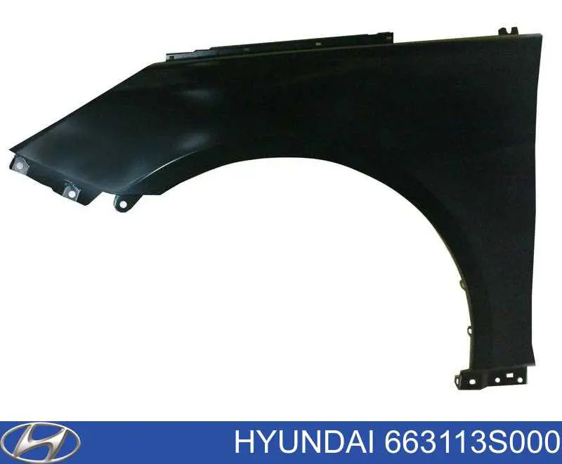 Крыло переднее левое Hyundai/Kia 663113S000