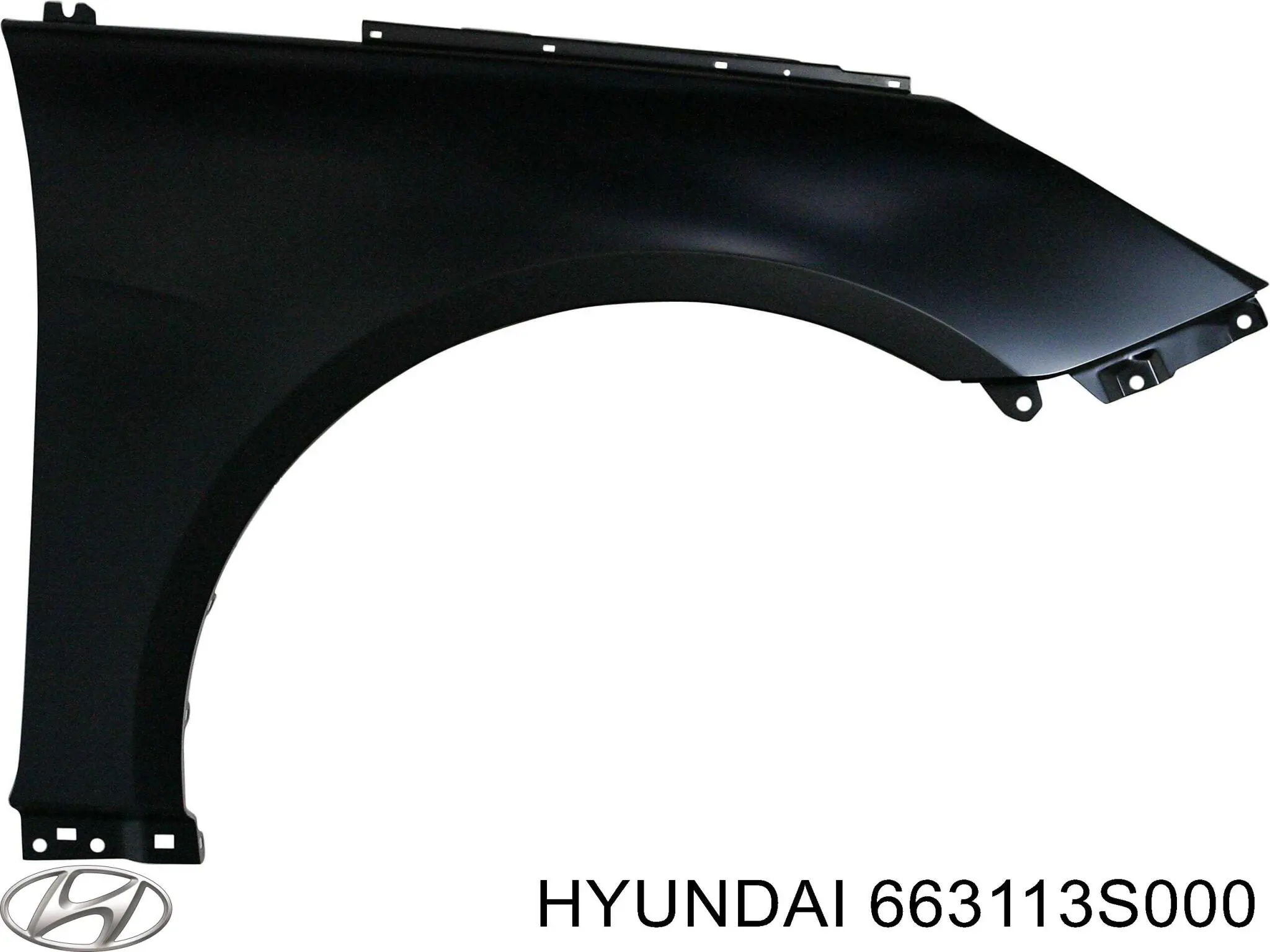 Крило переднє ліве 663113S000 Hyundai/Kia