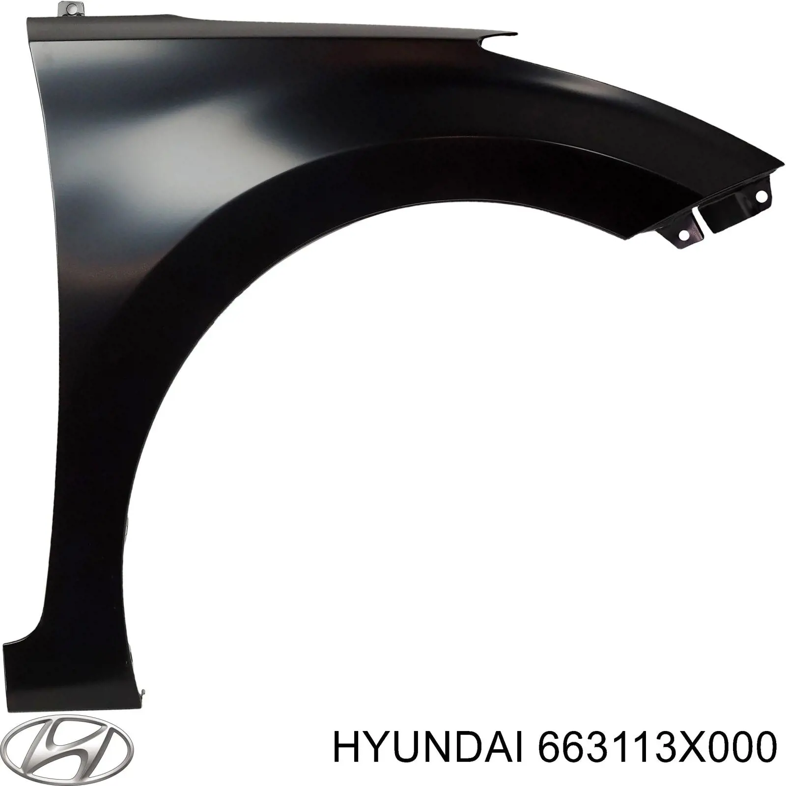 Крыло переднее левое Hyundai/Kia 663113X000 цена, от 43.09 USD