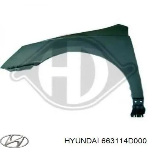 Купить 663114D000 Hyundai/Kia Крыло переднее левое