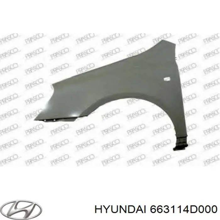 663114D000 Hyundai/Kia Переднее левое крыло