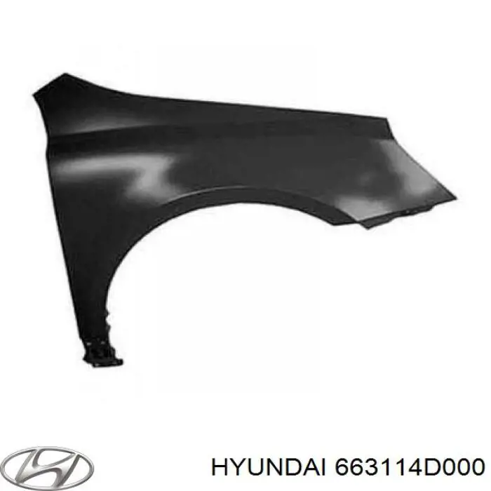 Крыло переднее левое 663114D000 Hyundai/Kia