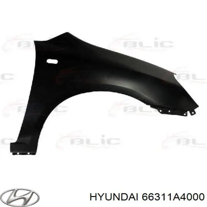 66311A4000 Hyundai/Kia крыло переднее левое