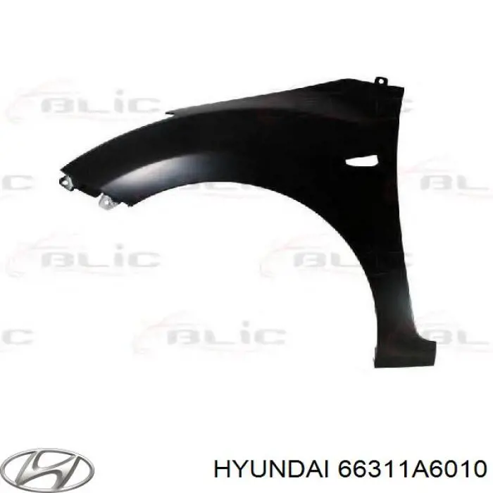 Крыло переднее левое HYUNDAI 66311A6010